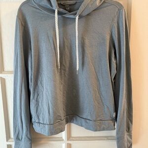 Vuori Light Blue Halo Essential Hooded Sweatshirt with Drawstrings